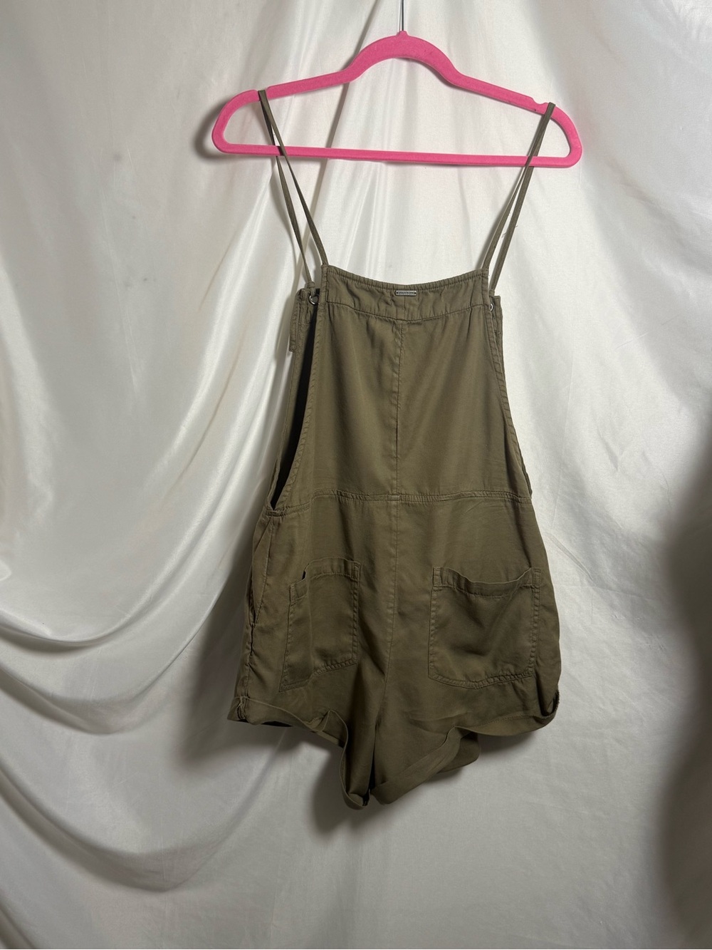 Billabong Olive Green Utility Romper Shorts - Picture 5 of 8